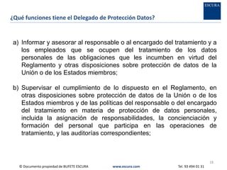 25 RGPD - reglamento general de protección de datos | PDF
