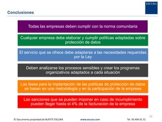 25 RGPD - reglamento general de protección de datos | PDF