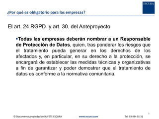 25 RGPD - reglamento general de protección de datos | PDF