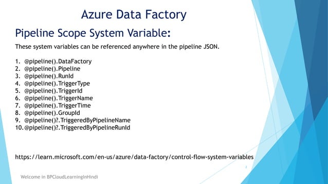 25- System Variable Pipeline Scope in Azure Data Factory.pptx