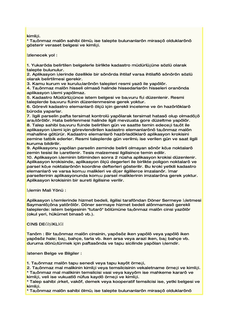 25 Tapuda Bilinmesi Gerekenler