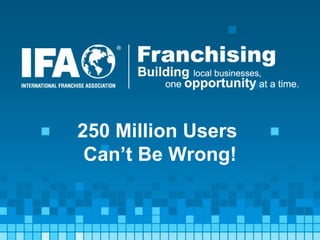 250 Million Users  Can’t Be Wrong! 