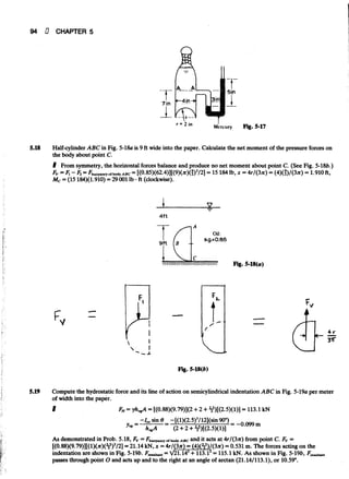 Fluid mechanics and hydraulics: SOLVED PROBLEMS
