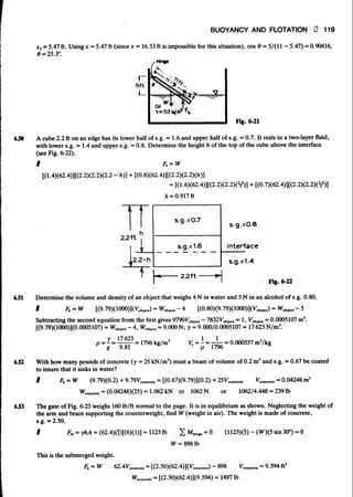 Fluid mechanics and hydraulics: SOLVED PROBLEMS
