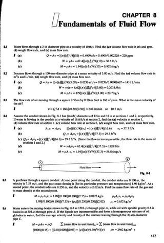 Fluid mechanics and hydraulics: SOLVED PROBLEMS