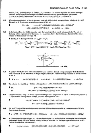 Fluid mechanics and hydraulics: SOLVED PROBLEMS