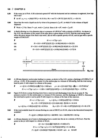 Fluid mechanics and hydraulics: SOLVED PROBLEMS