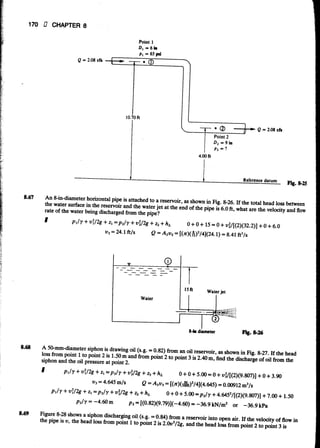 Fluid mechanics and hydraulics: SOLVED PROBLEMS