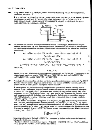 Fluid mechanics and hydraulics: SOLVED PROBLEMS