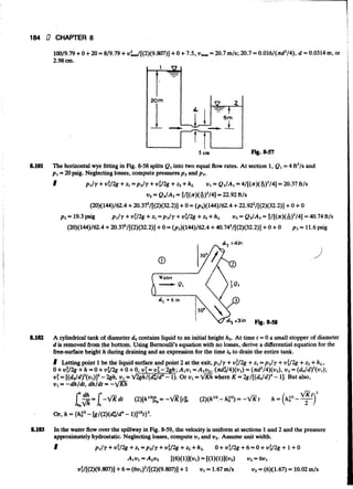 Fluid mechanics and hydraulics: SOLVED PROBLEMS