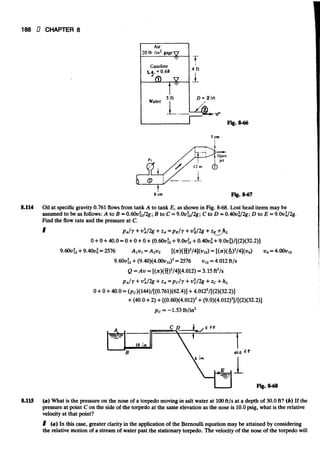 Fluid mechanics and hydraulics: SOLVED PROBLEMS