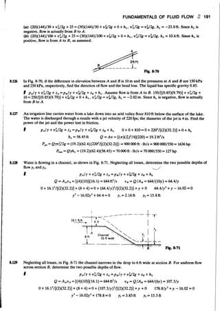 Fluid mechanics and hydraulics: SOLVED PROBLEMS