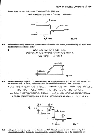 Fluid mechanics and hydraulics: SOLVED PROBLEMS