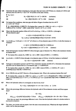 Fluid mechanics and hydraulics: SOLVED PROBLEMS