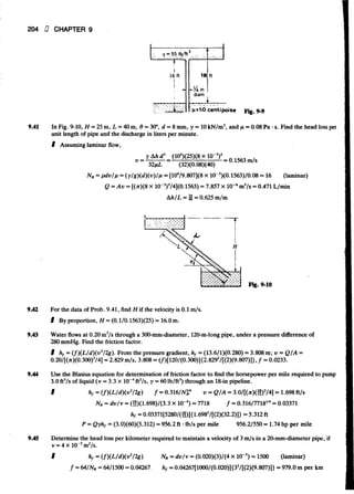 Fluid mechanics and hydraulics: SOLVED PROBLEMS