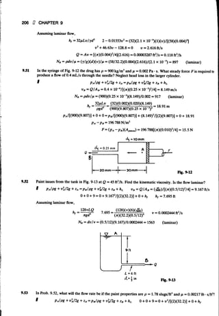 Fluid mechanics and hydraulics: SOLVED PROBLEMS