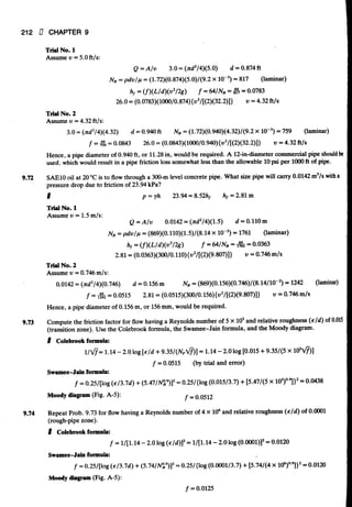 Fluid mechanics and hydraulics: SOLVED PROBLEMS