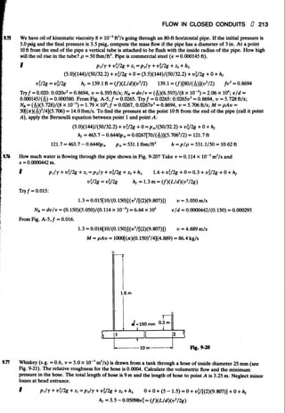 Fluid mechanics and hydraulics: SOLVED PROBLEMS