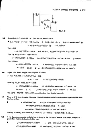 Fluid mechanics and hydraulics: SOLVED PROBLEMS