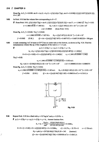 Fluid mechanics and hydraulics: SOLVED PROBLEMS