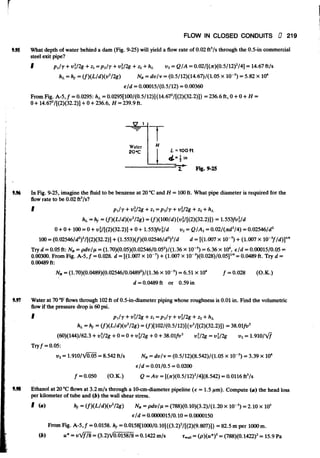 Fluid mechanics and hydraulics: SOLVED PROBLEMS