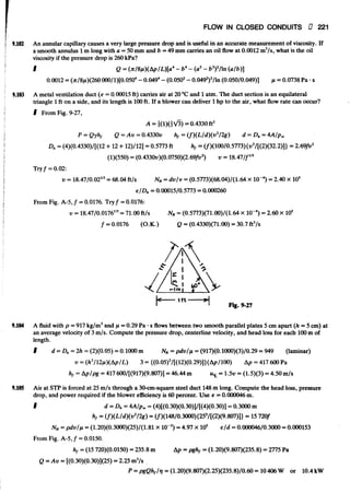 Fluid mechanics and hydraulics: SOLVED PROBLEMS