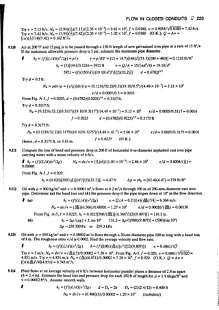 Fluid mechanics and hydraulics: SOLVED PROBLEMS