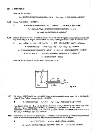 Fluid mechanics and hydraulics: SOLVED PROBLEMS