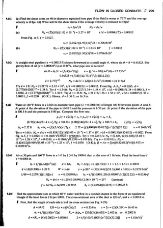 Fluid mechanics and hydraulics: SOLVED PROBLEMS