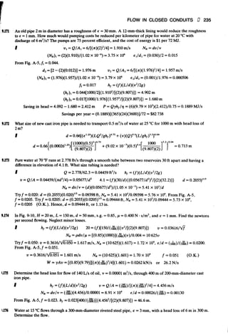 Fluid mechanics and hydraulics: SOLVED PROBLEMS