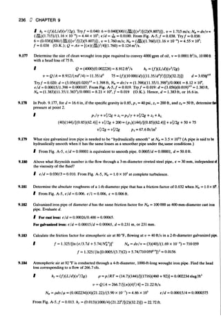 Fluid mechanics and hydraulics: SOLVED PROBLEMS