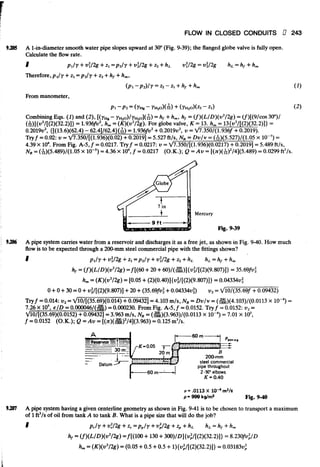 Fluid mechanics and hydraulics: SOLVED PROBLEMS