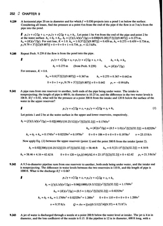 Fluid mechanics and hydraulics: SOLVED PROBLEMS