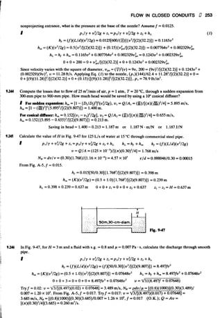 Fluid mechanics and hydraulics: SOLVED PROBLEMS