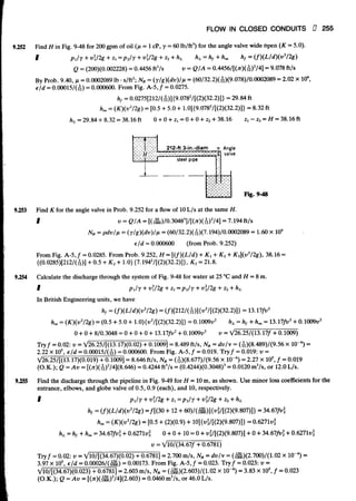 Fluid mechanics and hydraulics: SOLVED PROBLEMS