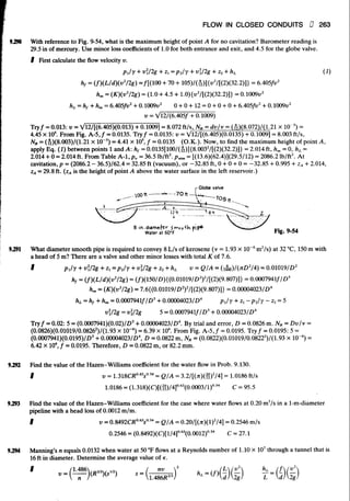 Fluid mechanics and hydraulics: SOLVED PROBLEMS