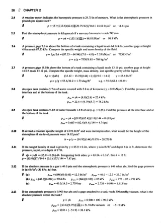 Fluid mechanics and hydraulics: SOLVED PROBLEMS