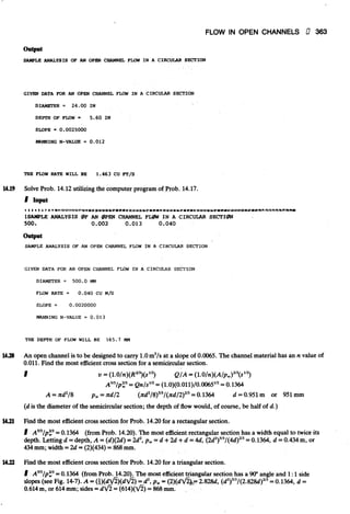 Fluid mechanics and hydraulics: SOLVED PROBLEMS