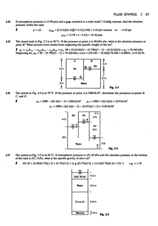 Fluid mechanics and hydraulics: SOLVED PROBLEMS