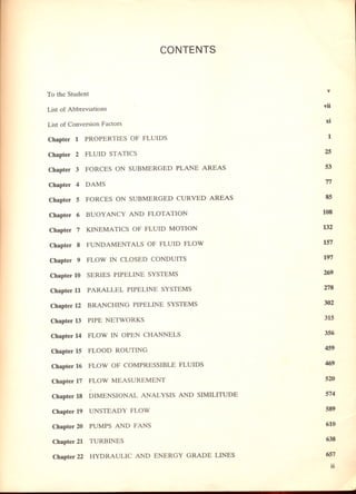 Fluid mechanics and hydraulics: SOLVED PROBLEMS