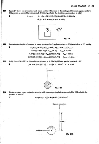 Fluid mechanics and hydraulics: SOLVED PROBLEMS
