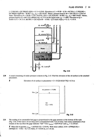 Fluid mechanics and hydraulics: SOLVED PROBLEMS