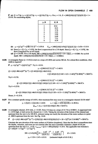 Fluid mechanics and hydraulics: SOLVED PROBLEMS