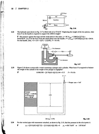 Fluid mechanics and hydraulics: SOLVED PROBLEMS