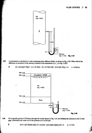 Fluid mechanics and hydraulics: SOLVED PROBLEMS