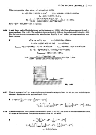 Fluid mechanics and hydraulics: SOLVED PROBLEMS