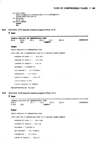 Fluid mechanics and hydraulics: SOLVED PROBLEMS