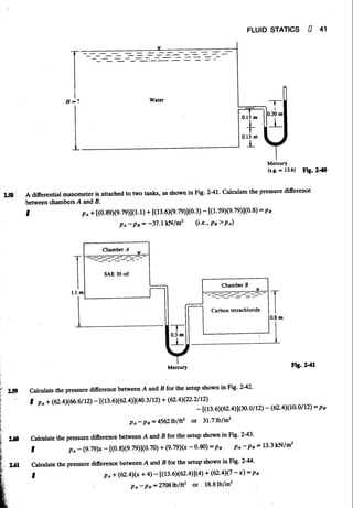 Fluid mechanics and hydraulics: SOLVED PROBLEMS