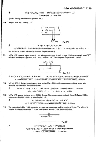 Fluid mechanics and hydraulics: SOLVED PROBLEMS