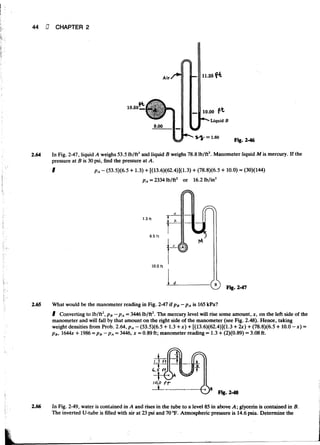 Fluid mechanics and hydraulics: SOLVED PROBLEMS